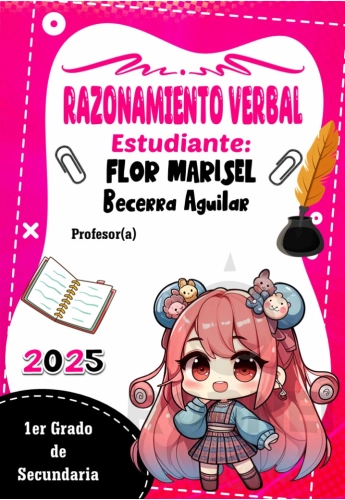 Anime Kawaii Razo Verbal Fucsia